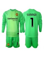 Inter Milan Yann Sommer #1 Keeper Tredjedraktsett Barn 2025-26 Lange ermer (+ bukser)